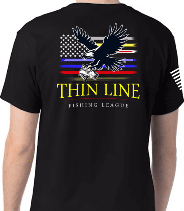 Thin Line Fishing League Shirt Back