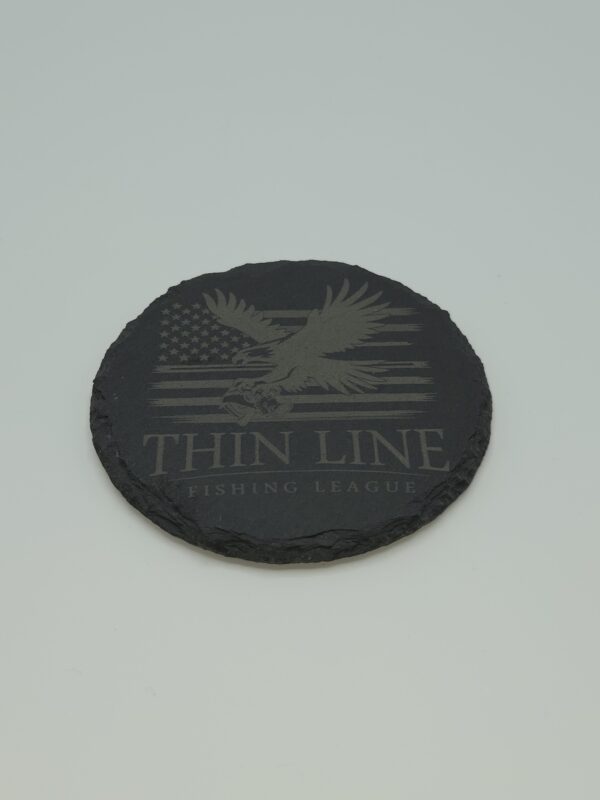 Stone Coaster Round | Thin Line Fishing League