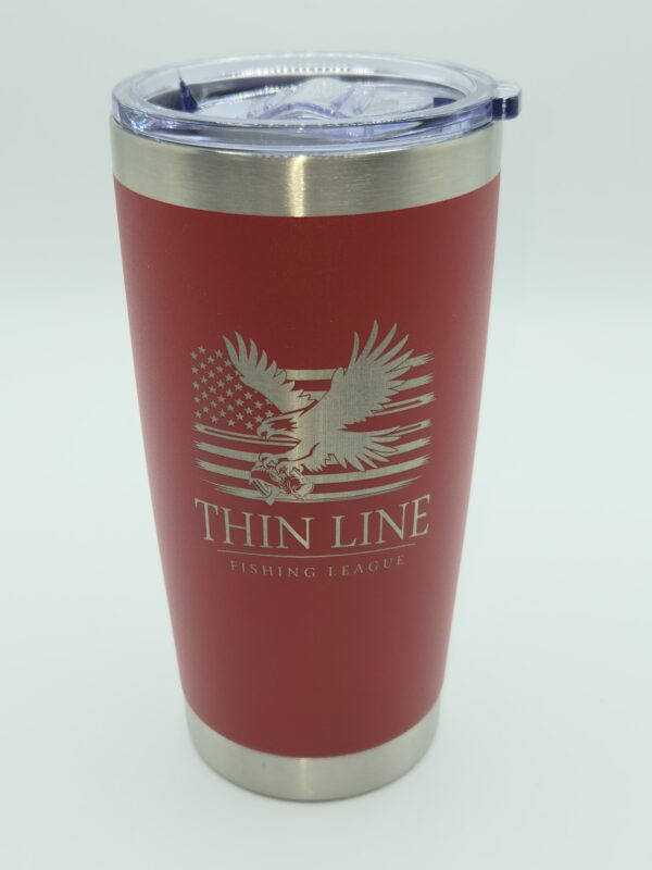 20oz Tumbler Red | Thin Line Fishing League