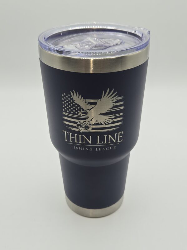 Thin Line Fishing League 30oz Tumbler Blue